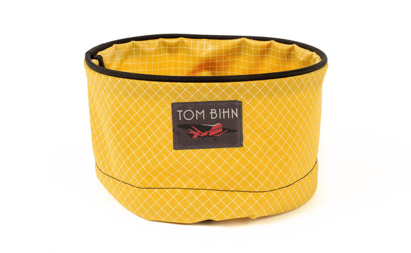 A Large Travel Tray in Solaris (yellow with white grid) 200 Halcyon.